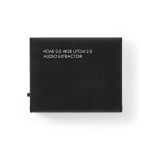 Nedis HDMI ™ Extractor | HDMI™ Input | TosLink Female / 1x 3.5 mm / 1x HDMI™ Output | Maksimum oppløsning: 4K@60Hz | 18 Gbps | Metall | Antrasitt | Gaveeske