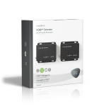 Nedis HDMI ™ Extender | Over Cat6 | Opp til 50.0 m | 4K@30Hz | 10.2 Gbps | IR tilbake funksjon | Metall | Antrasitt