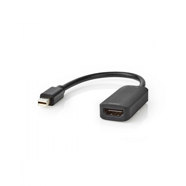 Nedis Mini Displayport-kabel | DisplayPort 1.4 | Mini DisplayPort Han | HDMI™ Output | 48 Gbps | Nikkel belagt | 0.20 m | Rund | PVC | Sort | Plastpose Nedis Mini Displayport-kabel | DisplayPort 1.4 | Mini DisplayPort Han | HDMI™ Output | 48 Gbps | Nikkel belagt | 0.20 m | Rund | PVC | Sort | Plastpose