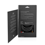 Nedis subwoofer Cable | RCA Han | 2x RCA Han | Gull belagt | 3.00 m | Rund | 4.5 mm | Grå / Gun Metal Grå | Deksel Vindusboks