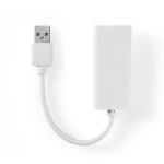 Nedis USB-nettverkskort | USB 2.0 | 100 Mbps | USB-A Han | RJ45 Hun | 0.20 m | Rund | Gull belagt / Nikkel belagt | Bare kobber | Hvit | Boks Nedis USB-nettverkskort | USB 2.0 | 100 Mbps | USB-A Han | RJ45 Hun | 0.20 m | Rund | Gull belagt / Nikkel belagt | Bare kobber | Hvit | Boks