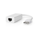 Nedis USB-nettverkskort | USB 2.0 | 100 Mbps | USB-A Han | RJ45 Hun | 0.20 m | Rund | Gull belagt / Nikkel belagt | Bare kobber | Hvit | Boks Nedis USB-nettverkskort | USB 2.0 | 100 Mbps | USB-A Han | RJ45 Hun | 0.20 m | Rund | Gull belagt / Nikkel belagt | Bare kobber | Hvit | Boks