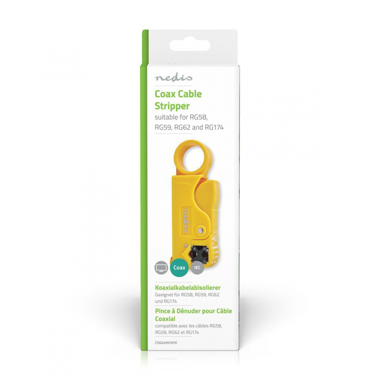 Nedis Kabelavisoleringstang | Stripping Tool | PVC / Stål | Gul / Sort