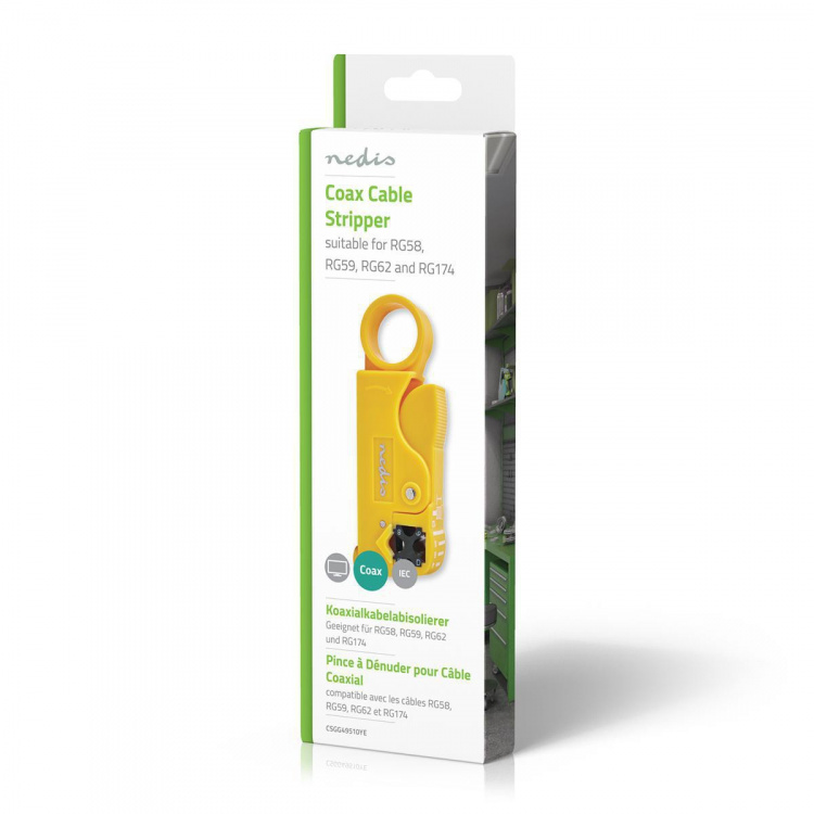 Nedis Kabelavisoleringstang | Stripping Tool | PVC / Stål | Gul / Sort