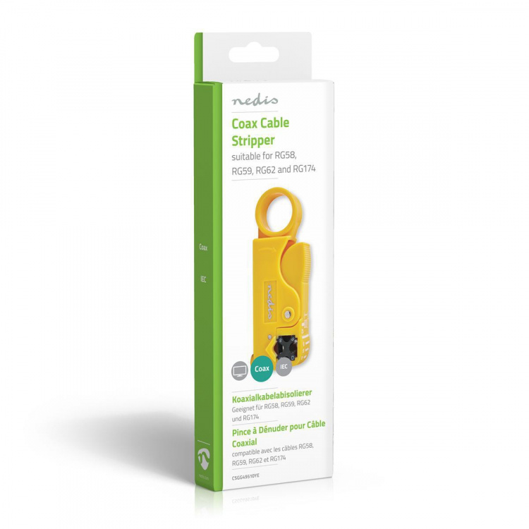 Nedis Kabelavisoleringstang | Stripping Tool | PVC / Stål | Gul / Sort