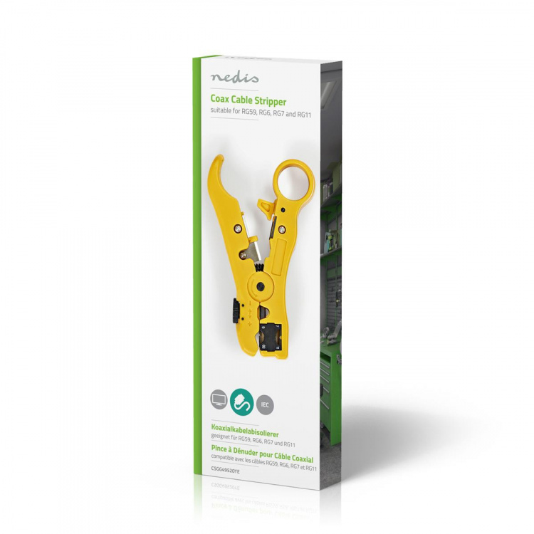 Nedis Kabelavisoleringstang | Stripping Tool | ABS / Stål | Gul / Sort