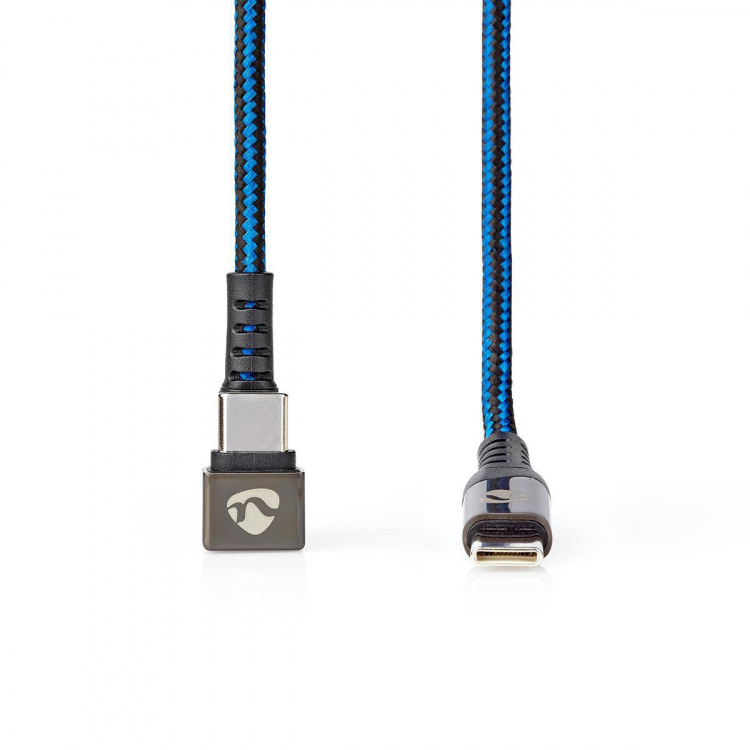 Nedis USB-kabel | USB 2.0 | USB-C™ Hann | USB-C™ Hann | 480 Mbps | Gull belagt | 1.00 m | Rund | Flettet / Nylon | Blå / Sort | Deksel Vindusboks Nedis USB-kabel | USB 2.0 | USB-C™ Hann | USB-C™ Hann | 480 Mbps | Gull belagt | 1.00 m | Rund | Flettet / Nylon | Blå / Sort | Deksel Vindusboks