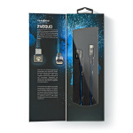 Nedis USB-kabel | USB 2.0 | USB-C™ Hann | USB-C™ Hann | 480 Mbps | Gull belagt | 2.00 m | Rund | Flettet / Nylon | Blå / Sort | Deksel Vindusboks Nedis USB-kabel | USB 2.0 | USB-C™ Hann | USB-C™ Hann | 480 Mbps | Gull belagt | 2.00 m | Rund | Flettet / Nylon | Blå / Sort | Deksel Vindusboks