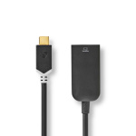 Nedis USB-C™ Adapter | USB 3.2 Gen 1 | USB-C™ Hann | HDMI™ Output | 4K@60Hz | 0.20 m | Rund | Gull belagt | PVC | Antrasitt | Vindusboks med Euro Lock Nedis USB-C™ Adapter | USB 3.2 Gen 1 | USB-C™ Hann | HDMI™ Output | 4K@60Hz | 0.20 m | Rund | Gull belagt | PVC | Antrasitt | Vindusboks med Euro Lock