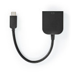 Nedis USB-C™ Adapter | USB 3.2 Gen 1 | USB-C™ Hann | VGA Hun 15p | 1920x1200 | 5 Gbps | 0.20 m | Rund | Nikkel belagt | PVC | Sort | Plastpose Nedis USB-C™ Adapter | USB 3.2 Gen 1 | USB-C™ Hann | VGA Hun 15p | 1920x1200 | 5 Gbps | 0.20 m | Rund | Nikkel belagt | PVC | Sort | Plastpose