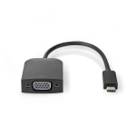 Nedis USB-C™ Adapter | USB 3.2 Gen 1 | USB-C™ Hann | VGA Hun 15p | 1920x1200 | 5 Gbps | 0.20 m | Rund | Nikkel belagt | PVC | Sort | Plastpose Nedis USB-C™ Adapter | USB 3.2 Gen 1 | USB-C™ Hann | VGA Hun 15p | 1920x1200 | 5 Gbps | 0.20 m | Rund | Nikkel belagt | PVC | Sort | Plastpose