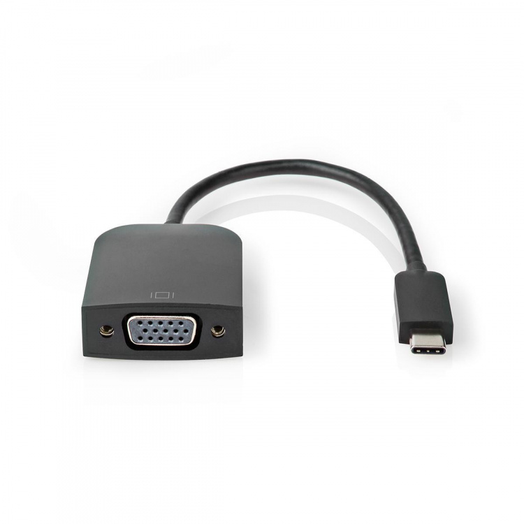 Nedis USB-C™ Adapter | USB 3.2 Gen 1 | USB-C™ Hann | VGA Hun 15p | 1920x1200 | 5 Gbps | 0.20 m | Rund | Nikkel belagt | PVC | Sort | Plastpose Nedis USB-C™ Adapter | USB 3.2 Gen 1 | USB-C™ Hann | VGA Hun 15p | 1920x1200 | 5 Gbps | 0.20 m | Rund | Nikkel belagt | PVC | Sort | Plastpose