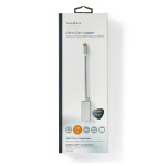 Nedis USB-C™ Adapter | USB 3.2 Gen 1 | USB-C™ Hann | Mini DisplayPort Hun | 0.20 m | Rund | Gull belagt | Flettet / Nylon | Sølv | Deksel Vindusboks