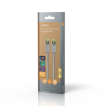 Nedis CAT7 nettverkskabel | S/FTP | RJ45 Han | RJ45 Han | 1.00 m | Snagless | Rund | LSZH | Grå | Boks