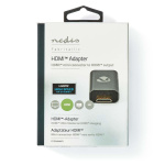 Nedis HDMI™ Adapter | HDMI ™ minikontakt / HDMI™ Han | HDMI™ Output | Gull belagt | Rett | Aluminium | Gun Metal Grå | 1 stk. | Deksel Vindusboks