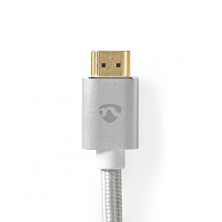 Nedis HDMI™ Cable | HDMI ™ -kontakt | DVI-D 24+1-Pin Han | 2560x1600 | Gull belagt | 2.00 m | Rett | Flettet | Sølv | Deksel Vindusboks