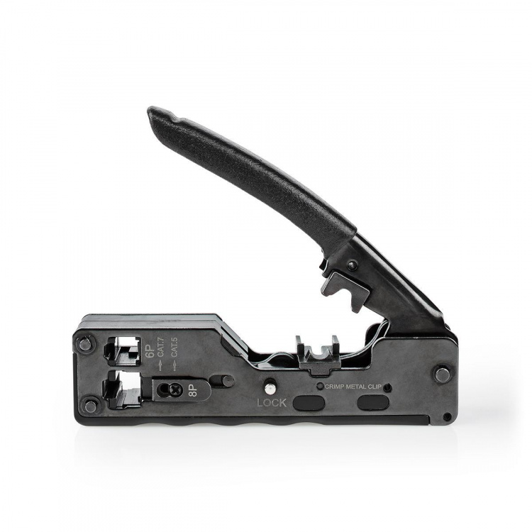 Nedis Crimp pliers | CAT5 / CAT5e / CAT6 / CAT6a / CAT7 / RJ12 | Cutting / Plier | ABS / Stål | Sort Nedis Crimp pliers | CAT5 / CAT5e / CAT6 / CAT6a / CAT7 / RJ12 | Cutting / Plier | ABS / Stål | Sort