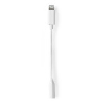 Nedis Lightning Adapter | Apple Lightning 8-Pinners | 3.5 mm Hun | Nikkel belagt | 0.10 m | Rund | PVC | Boks