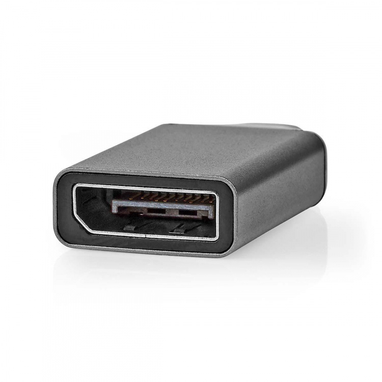 Nedis USB-C™ Adapter | USB 3.2 Gen 1 | USB-C™ Hann | DisplayPort Hun | 4K@60Hz | Rund | Nikkel belagt | Grå / Sort | Konvolutt Nedis USB-C™ Adapter | USB 3.2 Gen 1 | USB-C™ Hann | DisplayPort Hun | 4K@60Hz | Rund | Nikkel belagt | Grå / Sort | Konvolutt