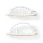 Nedis Kabel Ledelse | Kabelklips | Låst | 3 stk. | Antall plasser: 3 Spor | Maksimal kabeltykkelse: 7.5 mm | Polypropylene | Hvit Nedis Kabel Ledelse | Kabelklips | Låst | 3 stk. | Antall plasser: 3 Spor | Maksimal kabeltykkelse: 7.5 mm | Polypropylene | Hvit