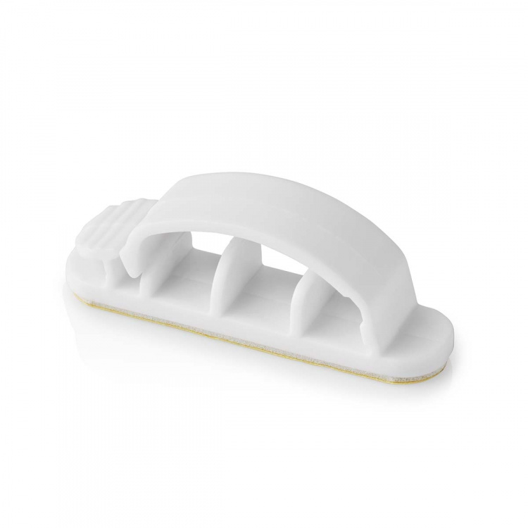 Nedis Kabel Ledelse | Kabelklips | Låst | 3 stk. | Antall plasser: 3 Spor | Maksimal kabeltykkelse: 7.5 mm | Polypropylene | Hvit Nedis Kabel Ledelse | Kabelklips | Låst | 3 stk. | Antall plasser: 3 Spor | Maksimal kabeltykkelse: 7.5 mm | Polypropylene | Hvit