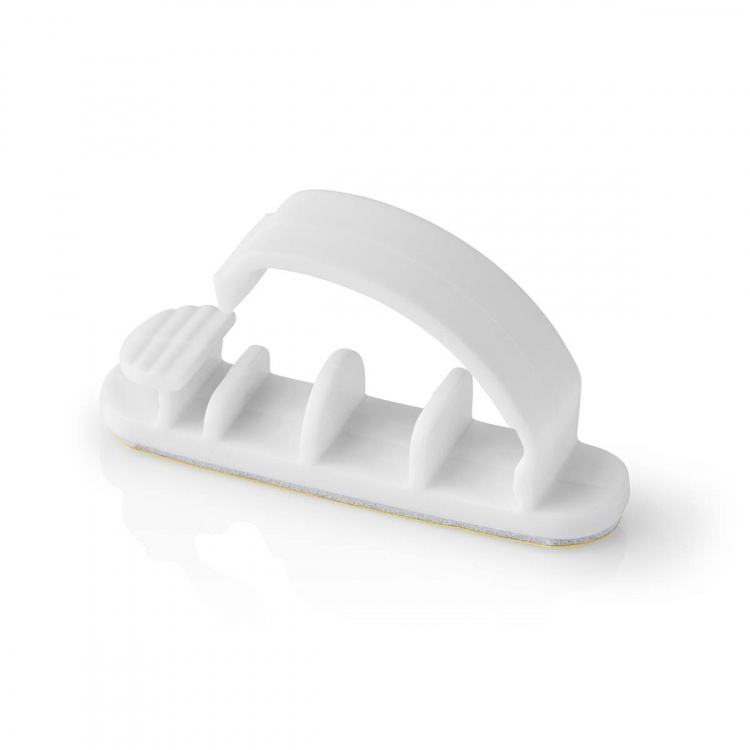 Nedis Kabel Ledelse | Kabelklips | Låst | 3 stk. | Antall plasser: 3 Spor | Maksimal kabeltykkelse: 7.5 mm | Polypropylene | Hvit Nedis Kabel Ledelse | Kabelklips | Låst | 3 stk. | Antall plasser: 3 Spor | Maksimal kabeltykkelse: 7.5 mm | Polypropylene | Hvit