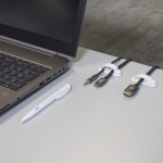 Nedis Kabel Ledelse | Kabelklips | Låst | 3 stk. | Antall plasser: 3 Spor | Maksimal kabeltykkelse: 7.5 mm | Polypropylene | Hvit Nedis Kabel Ledelse | Kabelklips | Låst | 3 stk. | Antall plasser: 3 Spor | Maksimal kabeltykkelse: 7.5 mm | Polypropylene | Hvit