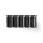 Nedis Kabel Ledelse | Kabelklips | Klikk og Go | 2 stk. | Antall plasser: 5 Spor | Maksimal kabeltykkelse: 7.1 mm | Polypropylene | Sort Nedis Kabel Ledelse | Kabelklips | Klikk og Go | 2 stk. | Antall plasser: 5 Spor | Maksimal kabeltykkelse: 7.1 mm | Polypropylene | Sort