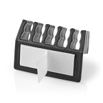 Nedis Kabel Ledelse | Kabelklips | Klikk og Go | 2 stk. | Antall plasser: 5 Spor | Maksimal kabeltykkelse: 7.1 mm | Polypropylene | Sort Nedis Kabel Ledelse | Kabelklips | Klikk og Go | 2 stk. | Antall plasser: 5 Spor | Maksimal kabeltykkelse: 7.1 mm | Polypropylene | Sort