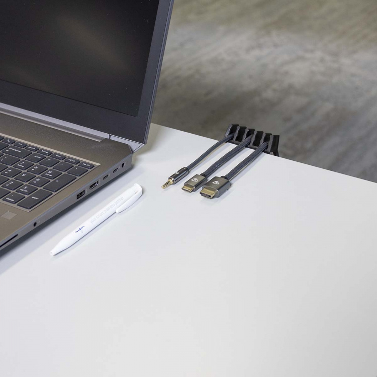 Nedis Kabel Ledelse | Kabelklips | Klikk og Go | 2 stk. | Antall plasser: 5 Spor | Maksimal kabeltykkelse: 7.1 mm | Polypropylene | Sort Nedis Kabel Ledelse | Kabelklips | Klikk og Go | 2 stk. | Antall plasser: 5 Spor | Maksimal kabeltykkelse: 7.1 mm | Polypropylene | Sort