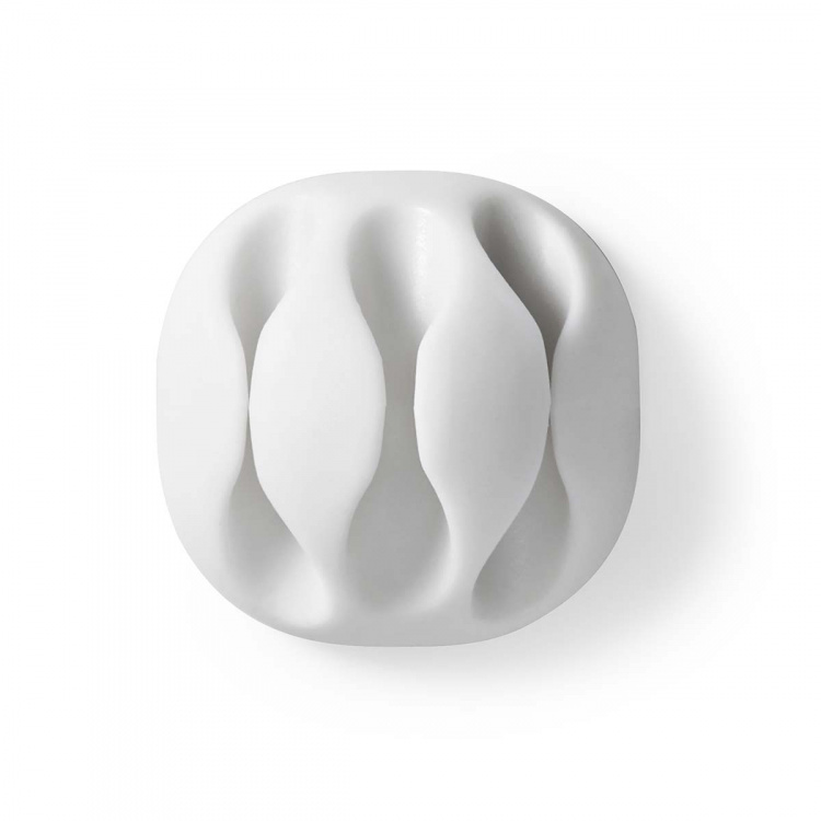 Nedis Kabel Ledelse | Kabelklips | Klikk og Go | 4 stk. | Antall plasser: 3 Spor | Maksimal kabeltykkelse: 5.3 mm | TPE | Hvit Nedis Kabel Ledelse | Kabelklips | Klikk og Go | 4 stk. | Antall plasser: 3 Spor | Maksimal kabeltykkelse: 5.3 mm | TPE | Hvit