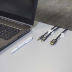 Nedis Kabel Ledelse | Kabelklips | Klikk og Go | 4 stk. | Antall plasser: 3 Spor | Maksimal kabeltykkelse: 5.3 mm | TPE | Hvit Nedis Kabel Ledelse | Kabelklips | Klikk og Go | 4 stk. | Antall plasser: 3 Spor | Maksimal kabeltykkelse: 5.3 mm | TPE | Hvit