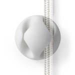 Nedis Kabel Ledelse | Kabelklips | Klikk og Go | 6 stk. | Antall plasser: 2 Spor | Maksimal kabeltykkelse: 5.3 mm | TPE | Hvit