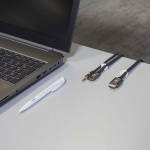 Nedis Kabel Ledelse | Kabelklips | Klikk og Go | 6 stk. | Antall plasser: 2 Spor | Maksimal kabeltykkelse: 5.3 mm | TPE | Hvit