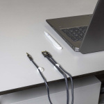 Nedis Kabel Ledelse | Kabelklips | Klikk og Go | 6 stk. | Antall plasser: 2 Spor | Maksimal kabeltykkelse: 5.3 mm | TPE | Hvit