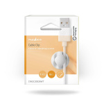 Nedis Kabel Ledelse | Kabelklips | Klikk og Go | 6 stk. | Antall plasser: 2 Spor | Maksimal kabeltykkelse: 5.3 mm | TPE | Hvit