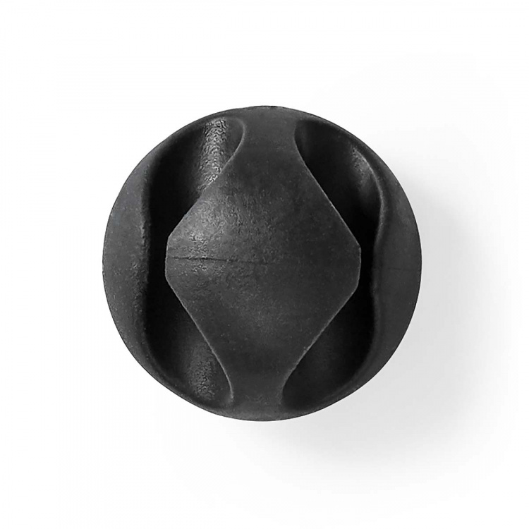 Nedis Kabel Ledelse | Kabelklips | Klikk og Go | 6 stk. | Antall plasser: 2 Spor | Maksimal kabeltykkelse: 5.3 mm | TPE | Sort Nedis Kabel Ledelse | Kabelklips | Klikk og Go | 6 stk. | Antall plasser: 2 Spor | Maksimal kabeltykkelse: 5.3 mm | TPE | Sort