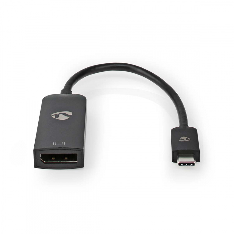 Nedis USB-C™ Adapter | USB 3.2 Gen 1 | USB-C™ Hann | DisplayPort Hun | 8K@30Hz | 0.20 m | Rund | Nikkel belagt | PVC | Sort | Boks Nedis USB-C™ Adapter | USB 3.2 Gen 1 | USB-C™ Hann | DisplayPort Hun | 8K@30Hz | 0.20 m | Rund | Nikkel belagt | PVC | Sort | Boks