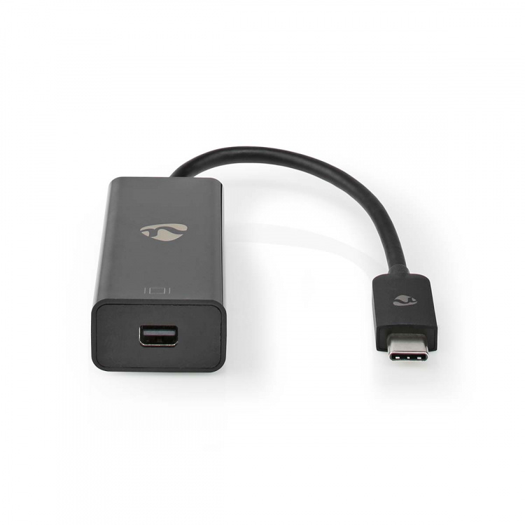 Nedis USB-C™ Adapter | USB 3.2 Gen 1 | USB-C™ Hann | Mini DisplayPort Hun | 8K@60Hz | 0.20 m | Rund | Nikkel belagt | PVC | Sort | Boks Nedis USB-C™ Adapter | USB 3.2 Gen 1 | USB-C™ Hann | Mini DisplayPort Hun | 8K@60Hz | 0.20 m | Rund | Nikkel belagt | PVC | Sort | Boks