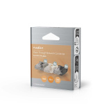 Nedis RJ45-kontakt | RJ45 Pass Through | Solid/Stranded UTP CAT6 | Rett | Gull belagt | 10 stk. | Polycarbonate | Grå / Hvit / Sort | Boks