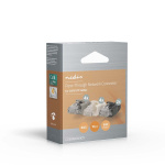 Nedis RJ45-kontakt | RJ45 Pass Through | Solid/Stranded UTP CAT6 | Rett | Gull belagt | 10 stk. | Polycarbonate | Grå / Hvit / Sort | Boks