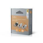 Nedis RJ45-kontakt | RJ45 Pass Through | Solid/Stranded FTP CAT6 | Rett | Gull belagt | 10 stk. | Polycarbonate | Grå / Hvit / Sort | Boks Nedis RJ45-kontakt | RJ45 Pass Through | Solid/Stranded FTP CAT6 | Rett | Gull belagt | 10 stk. | Polycarbonate | Grå / Hvit / Sort | Boks