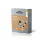 Nedis RJ45-kontakt | RJ45 Pass Through | Solid/Stranded FTP CAT7 | Rett | Gull belagt | 10 stk. | Polycarbonate | Grå / Hvit / Sort | Boks Nedis RJ45-kontakt | RJ45 Pass Through | Solid/Stranded FTP CAT7 | Rett | Gull belagt | 10 stk. | Polycarbonate | Grå / Hvit / Sort | Boks