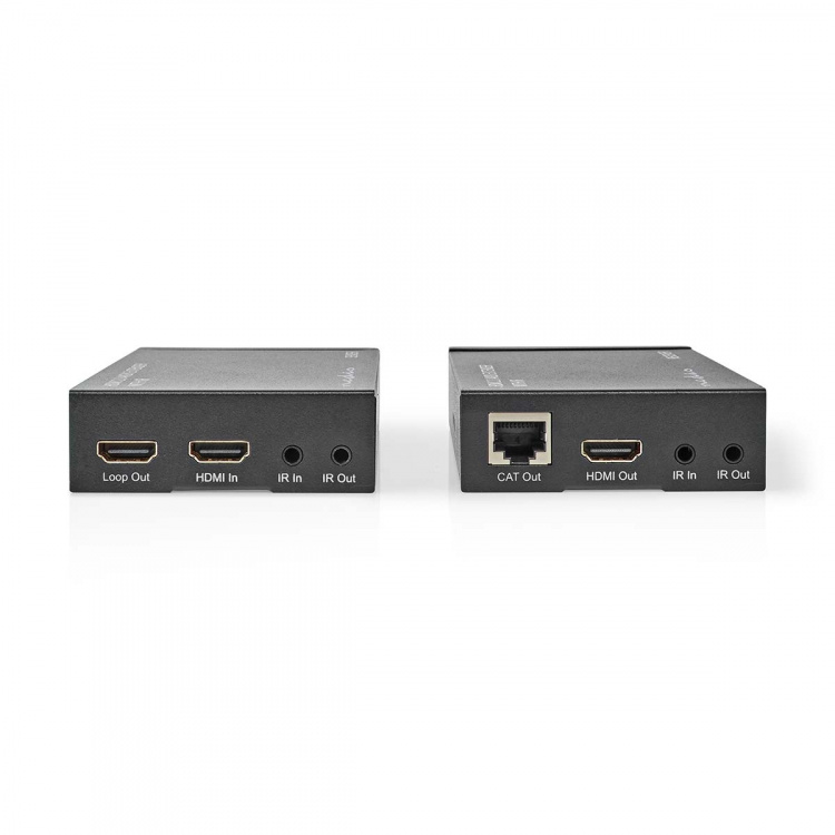Nedis HDMI ™ Extender | Over Cat6 | Opp til 60.0 m | 4K@60Hz | 18 Gbps | Metall | Antrasitt Nedis HDMI ™ Extender | Over Cat6 | Opp til 60.0 m | 4K@60Hz | 18 Gbps | Metall | Antrasitt