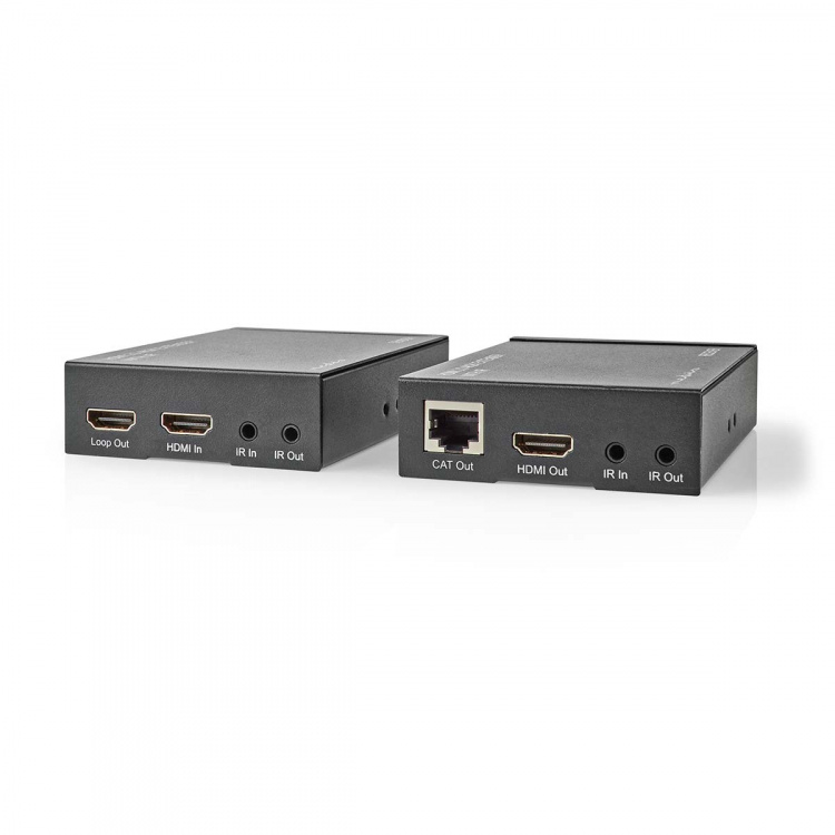 Nedis HDMI ™ Extender | Over Cat6 | Opp til 60.0 m | 4K@60Hz | 18 Gbps | Metall | Antrasitt Nedis HDMI ™ Extender | Over Cat6 | Opp til 60.0 m | 4K@60Hz | 18 Gbps | Metall | Antrasitt