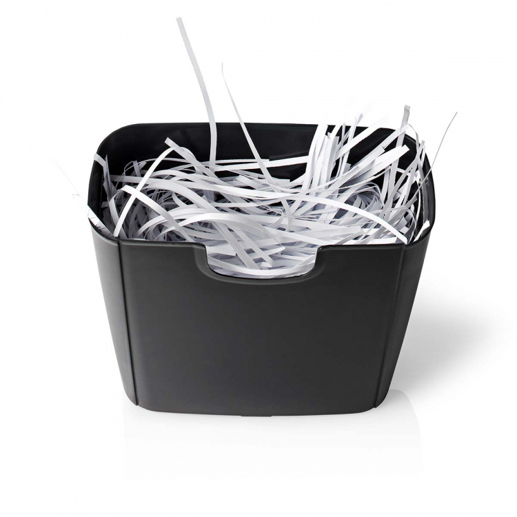 Nedis Makuleringsmaskin | Strip Cut | 6x A4 sider | 10 l | Sikkerhetsstandard: DIN 2 | 190 W | Sort