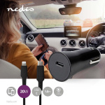 Nedis Billader | 20 W | 1.67 / 2.22 / 3.0 A | Antall utganger: 1 | Porttype: USB-C™ | Lightning 8-Pin (Løs) Kabel | 1.00 m | Automatisk Spenning Utvalg Nedis Billader | 20 W | 1.67 / 2.22 / 3.0 A | Antall utganger: 1 | Porttype: USB-C™ | Lightning 8-Pin (Løs) Kabel | 1.00 m | Automatisk Spenning Utvalg