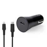 Nedis Billader | 20 W | 1.67 / 2.22 / 3.0 A | Antall utganger: 1 | Porttype: USB-C™ | Lightning 8-Pin (Løs) Kabel | 1.00 m | Automatisk Spenning Utvalg Nedis Billader | 20 W | 1.67 / 2.22 / 3.0 A | Antall utganger: 1 | Porttype: USB-C™ | Lightning 8-Pin (Løs) Kabel | 1.00 m | Automatisk Spenning Utvalg