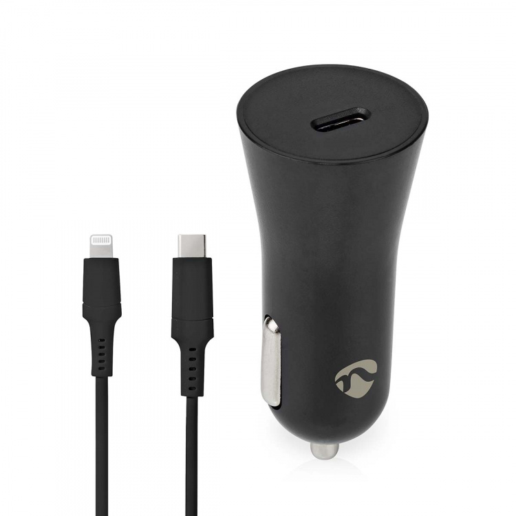 Nedis Billader | 20 W | 1.67 / 2.22 / 3.0 A | Antall utganger: 1 | Porttype: USB-C™ | Lightning 8-Pin (Løs) Kabel | 1.00 m | Automatisk Spenning Utvalg Nedis Billader | 20 W | 1.67 / 2.22 / 3.0 A | Antall utganger: 1 | Porttype: USB-C™ | Lightning 8-Pin (Løs) Kabel | 1.00 m | Automatisk Spenning Utvalg