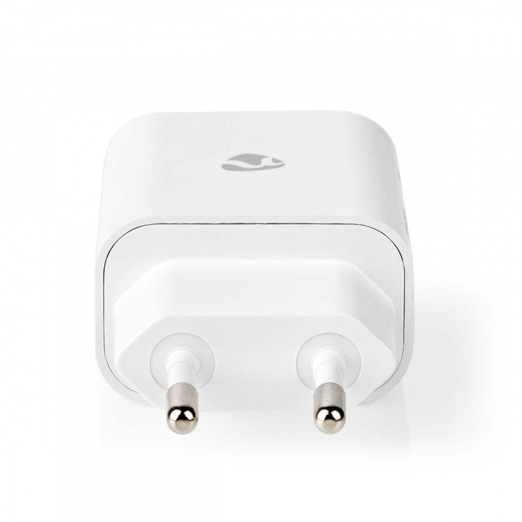 Nedis vegg lader | 20 W | PD3.0 20W | Hurtigladefunksjon | 1.67 A / 2.22 A / 3.0 A | Antall utganger: 1 | USB-C™ | Lightning 8-Pin (Løs) Kabel | 1.00 m | Automatisk Spenning Utvalg | Hvit